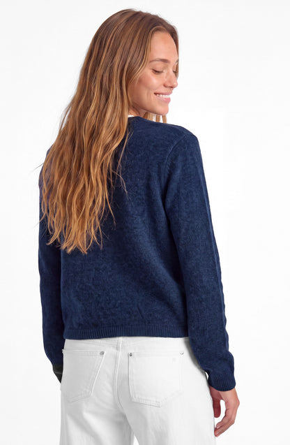 Cardigan Botones Navy