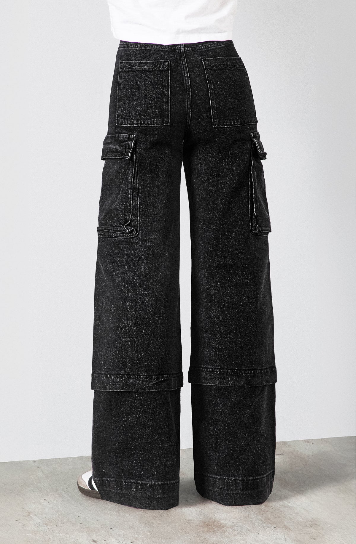 Pantalón Cargo Bolsillos Black R