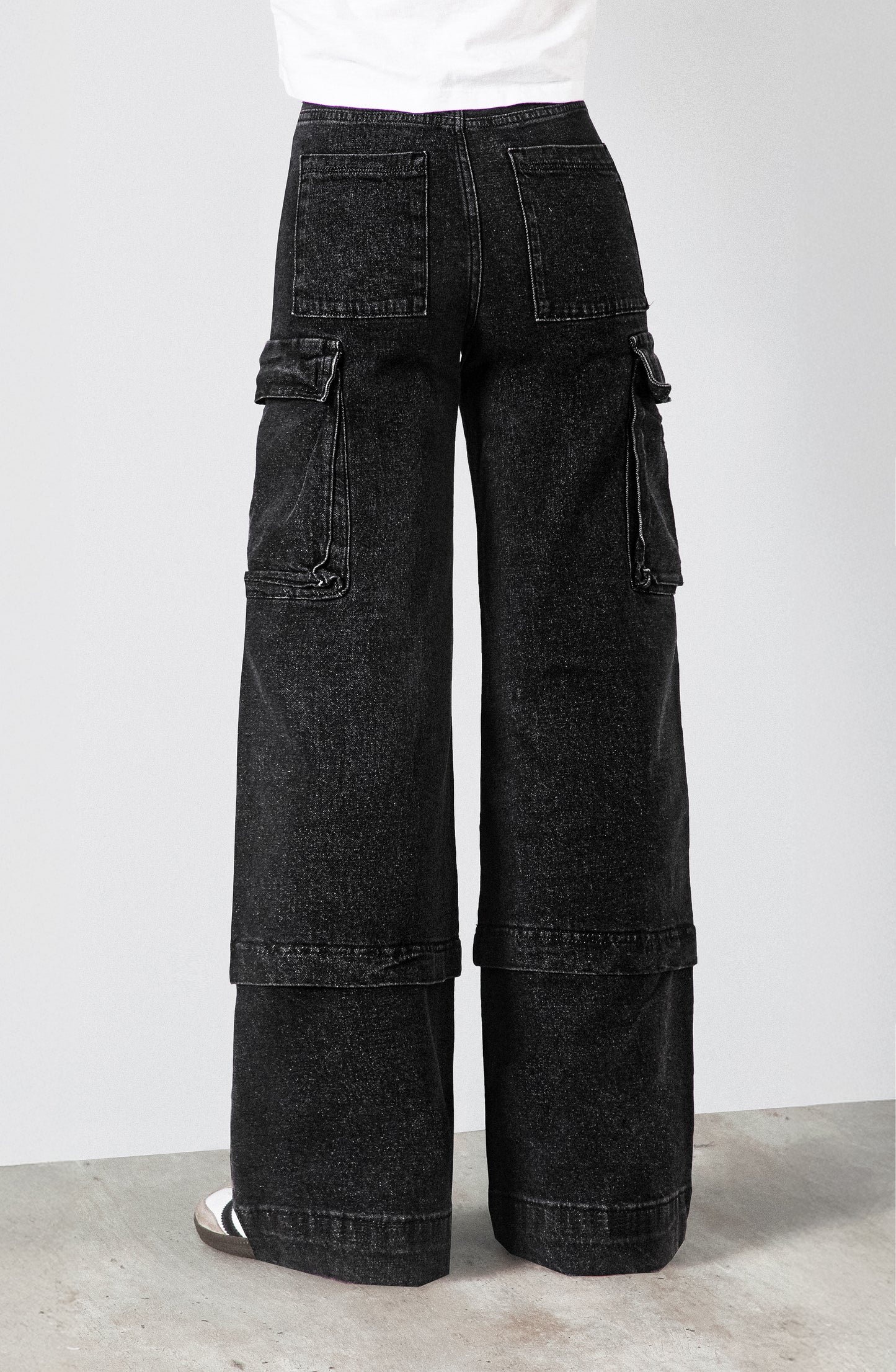 Pantalón Cargo Bolsillos Black R