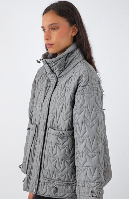 Chaqueta Acolchada Ajustable Gray