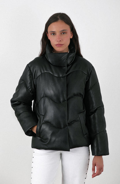 Puffa PU Diagonal Black