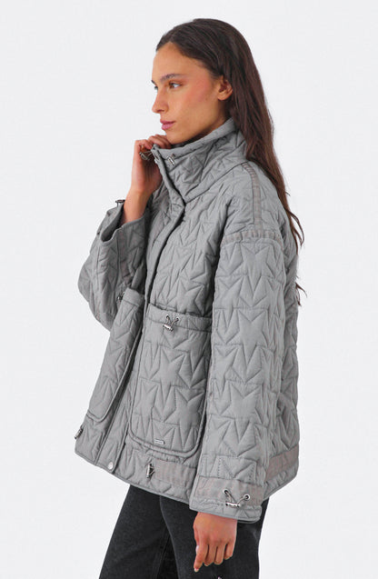 Chaqueta Acolchada Ajustable Gray