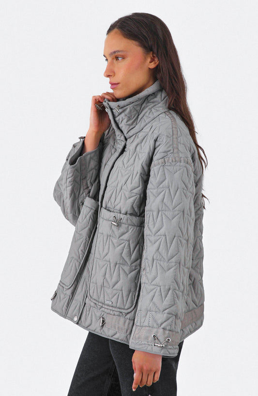Chaqueta Acolchada Ajustable Gray