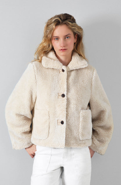 Chiporro Botones PU Ecru