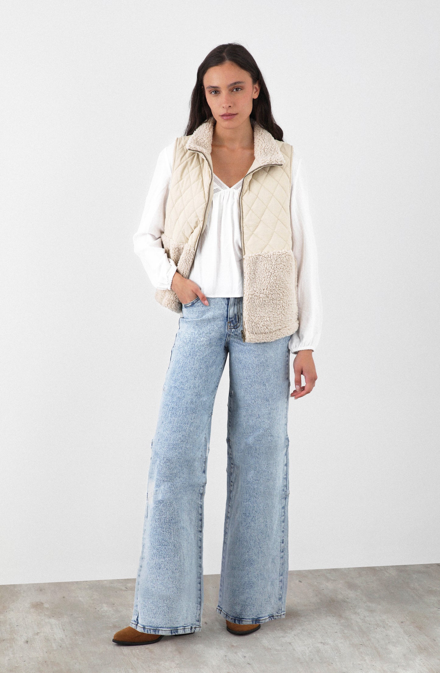 Chiporro Vest Acolchado Beige