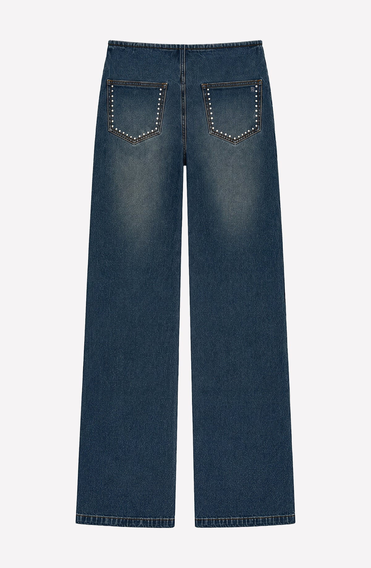 Pantalón Sin Pretina Tachas Blue