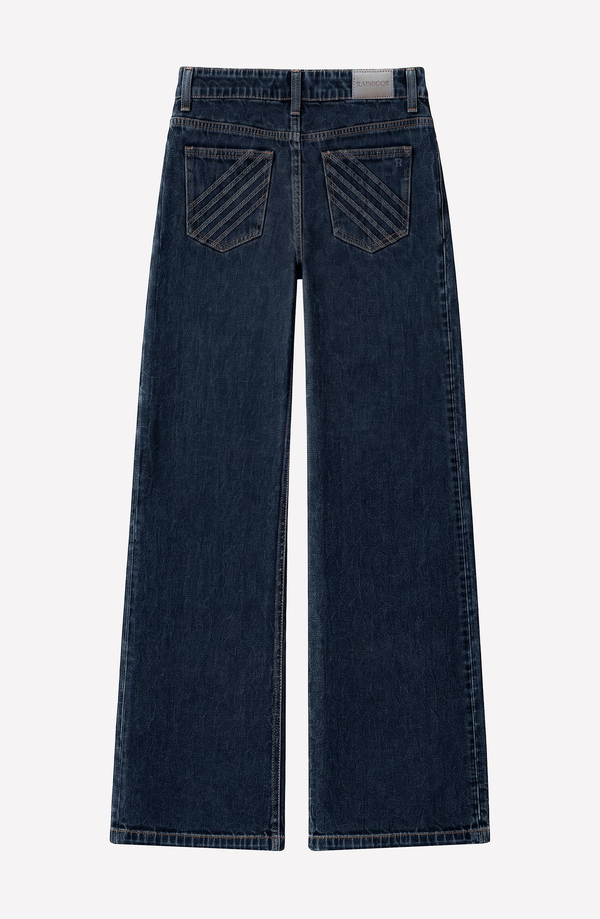 Pantalón Plisado Denim Indigo