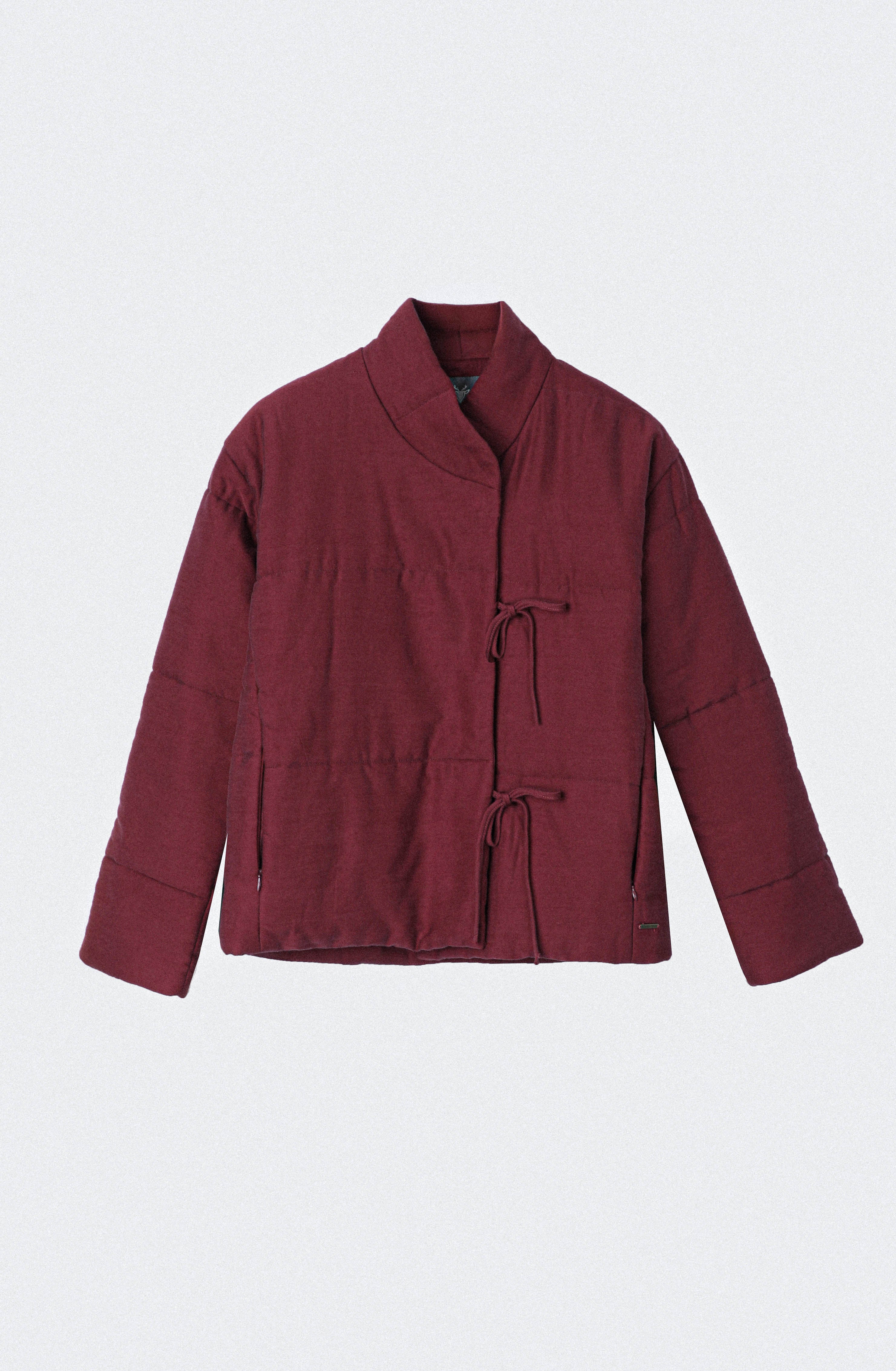 Chaqueta Lazo Cruzado Burgundy – Raindoor