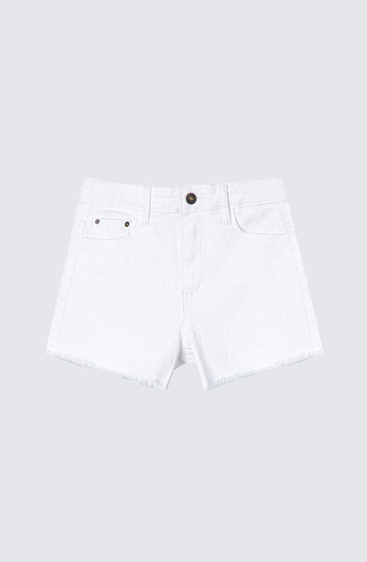 Short Estrella White Tiro bajo