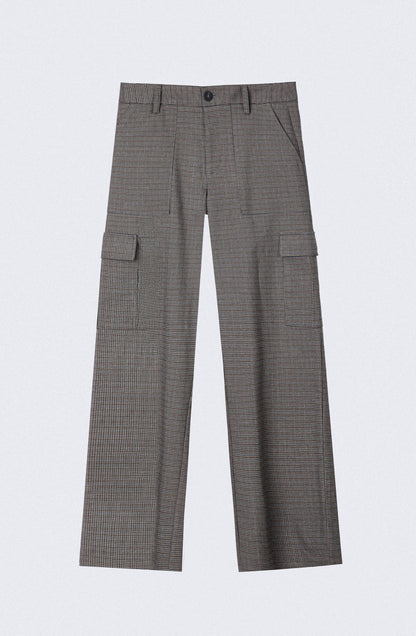 Pantalón Tejido Cargo Brown