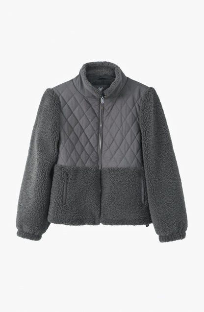 Chiporro Acolchado Cuello Alto Gray