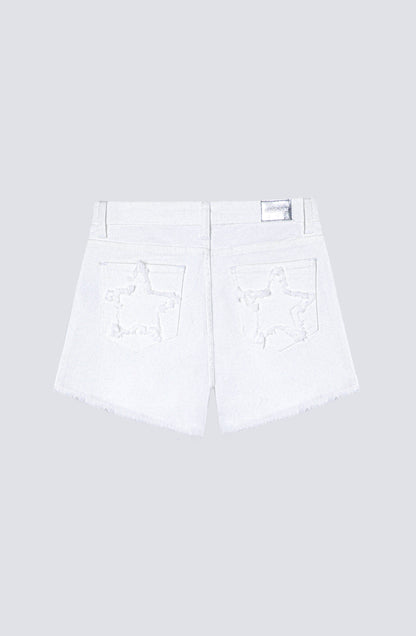 Short Estrella White Tiro bajo