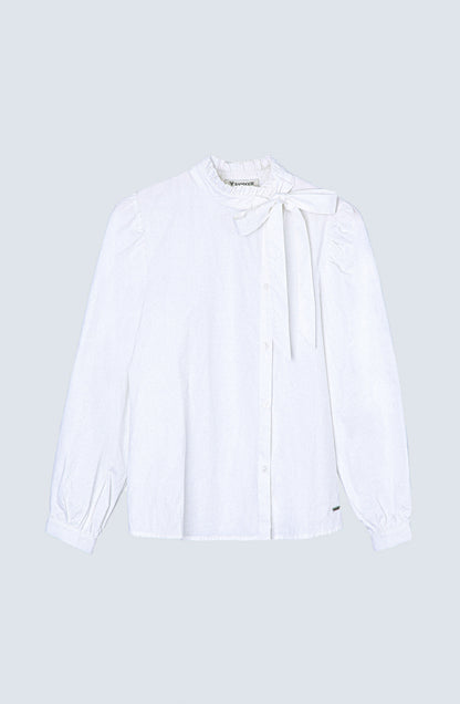 Blusa Cuello Alto White