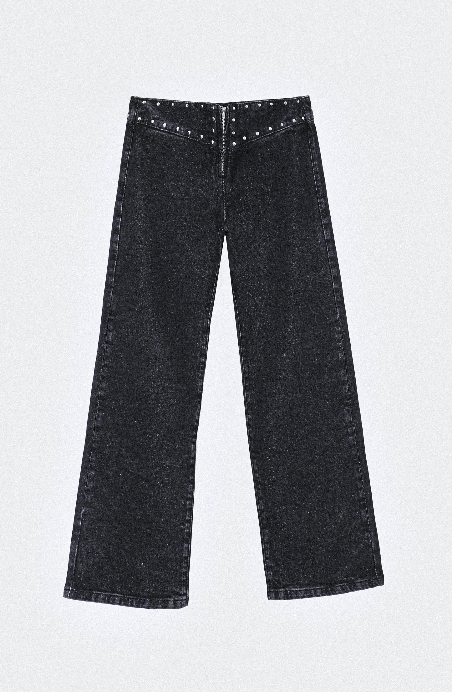 Pantalón Tachas Zipper Black