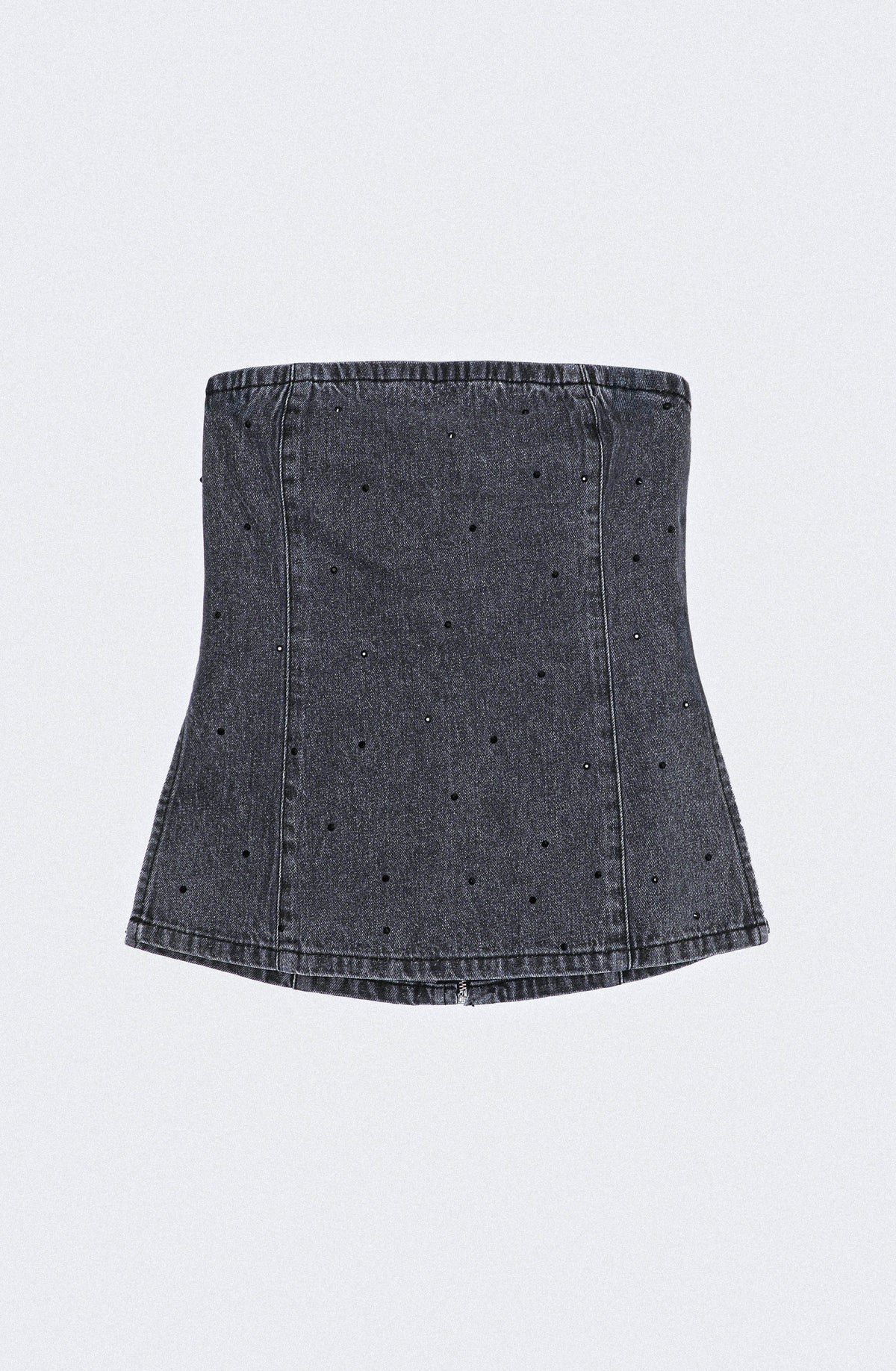 Top Strapless Strass Black