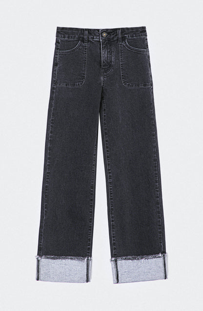 Pantalón Wide Leg Sun Black