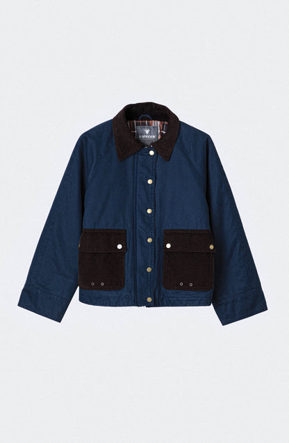 Chaqueta Encerada Navy