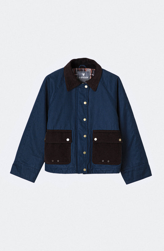 Chaqueta Encerada Navy