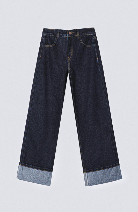 Pantalón Logo Bordado Navy