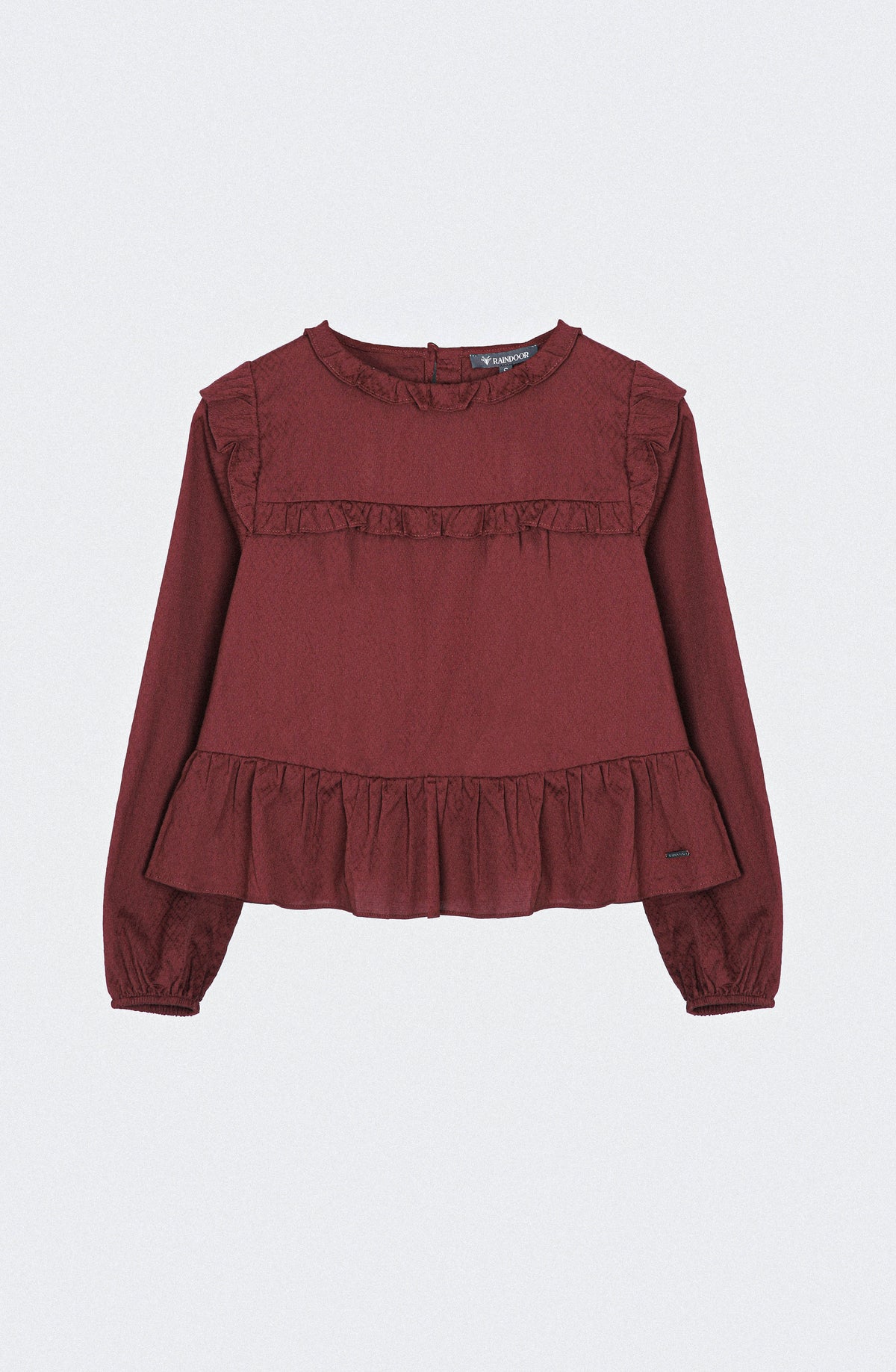 Blusa Vuelos Frontales Burgundy