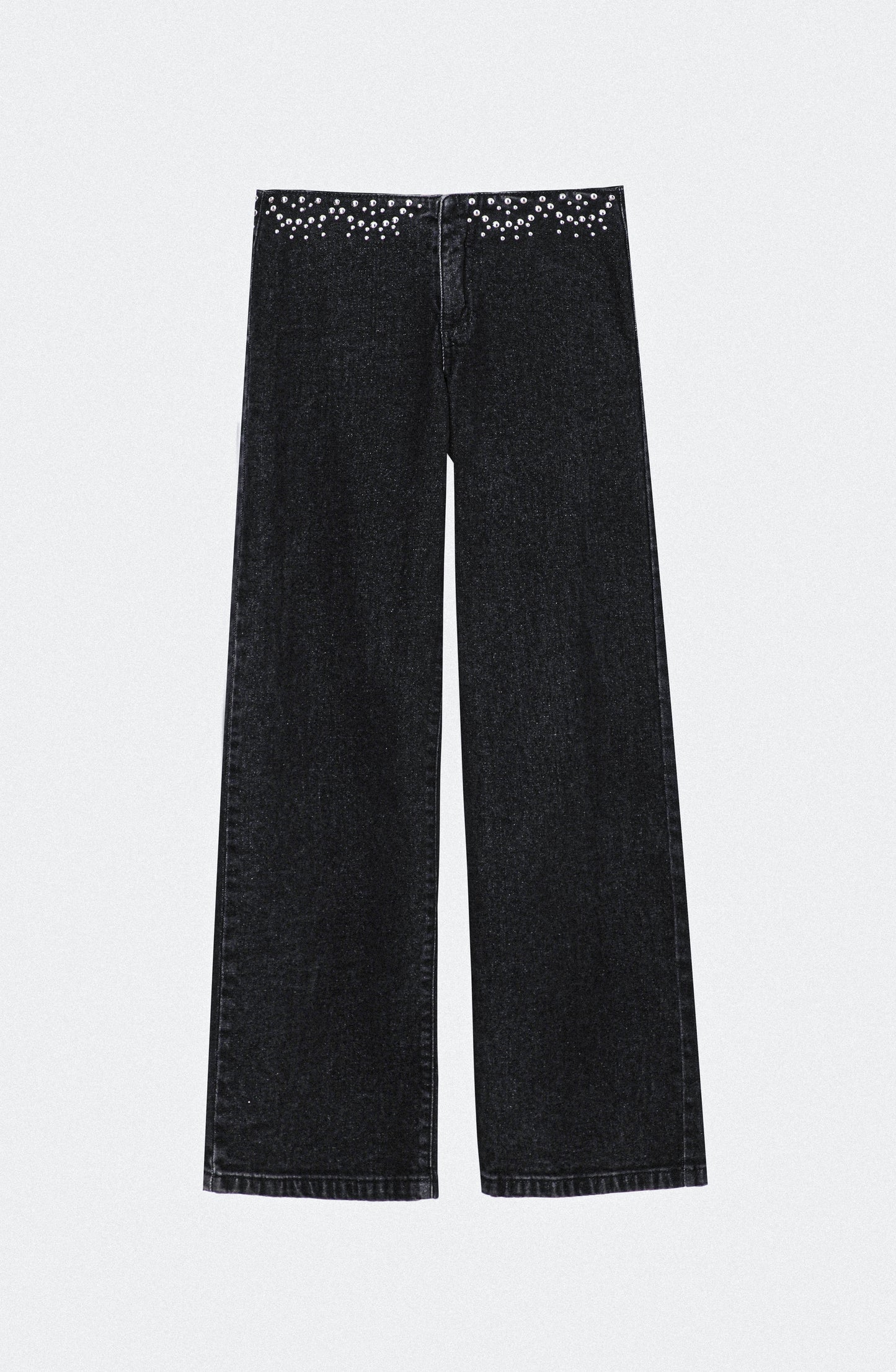Pantalón Cinturón Tachas Grey