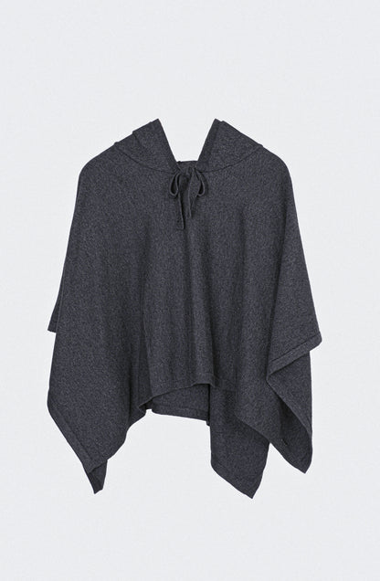 Poncho Gorro Grey
