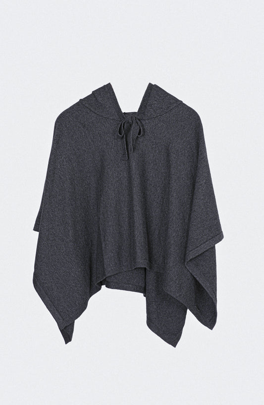 Poncho Gorro Grey