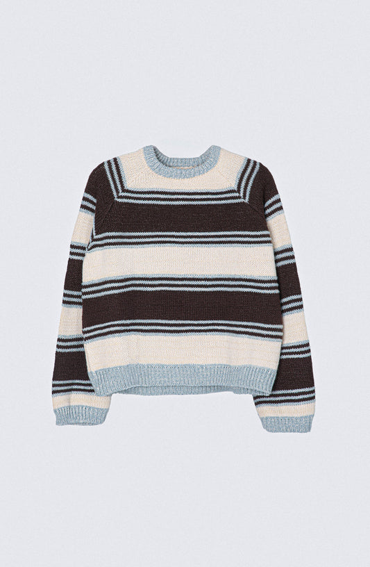 Sweater Rayas Ecru