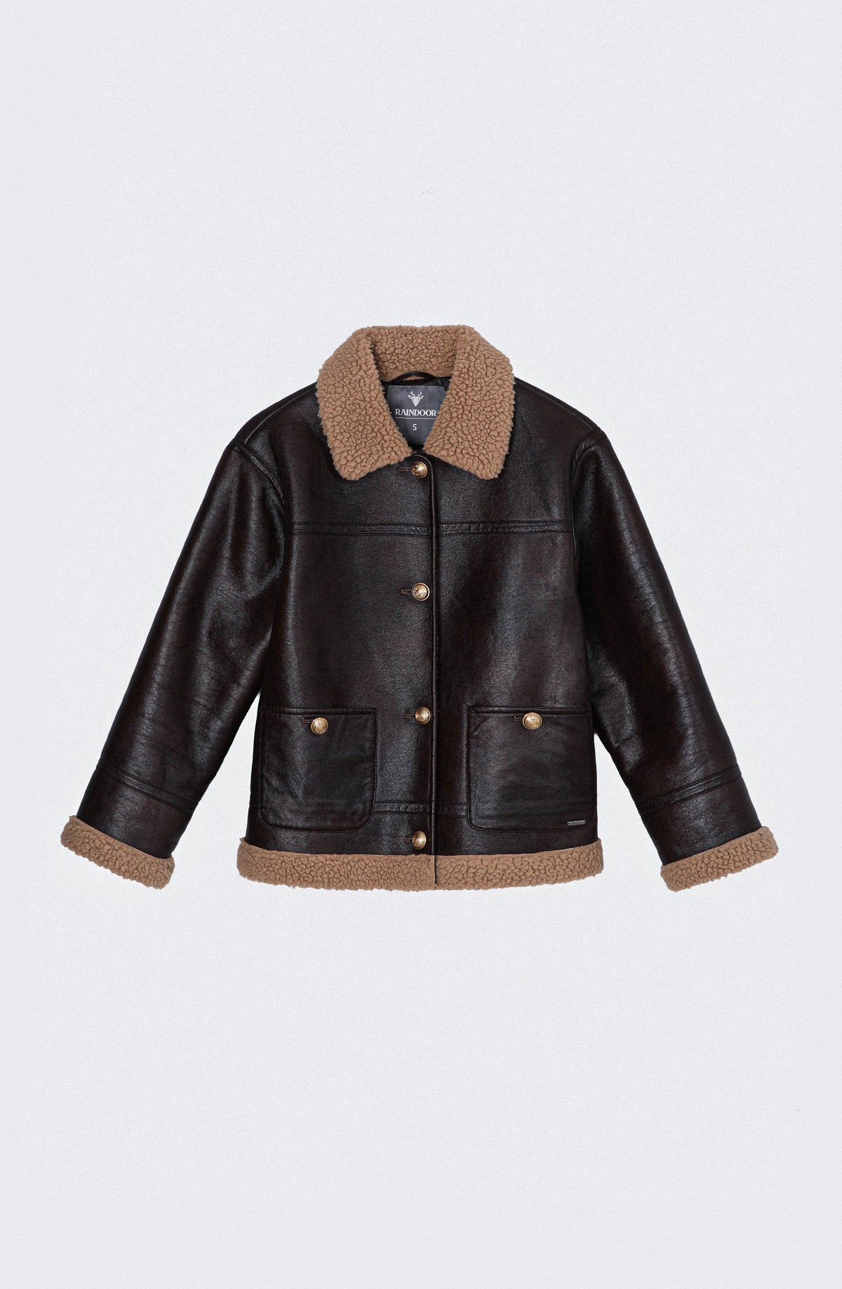 Chaqueta Pu Sherpa Brown