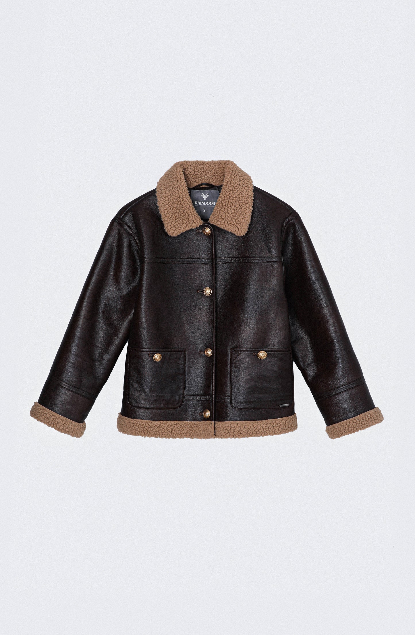 Chaqueta Pu Sherpa Brown