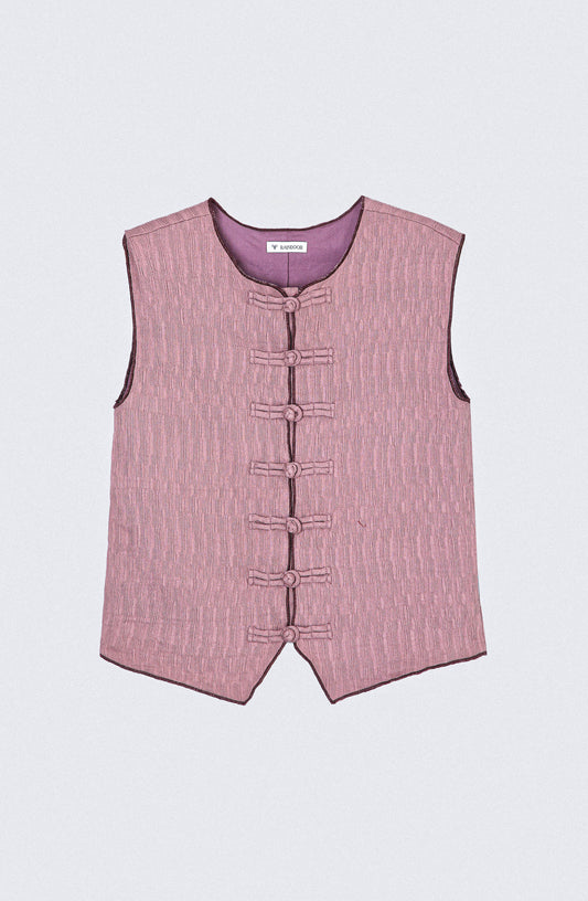 Top Botones Nudos Rose