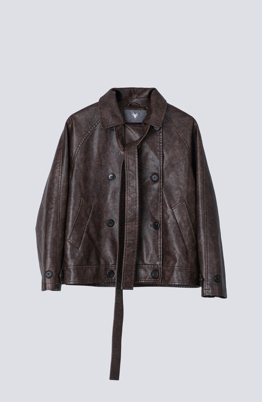 Chaqueta Pu Lazo Brown