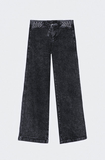 Pantalón Pretina Ojal Black