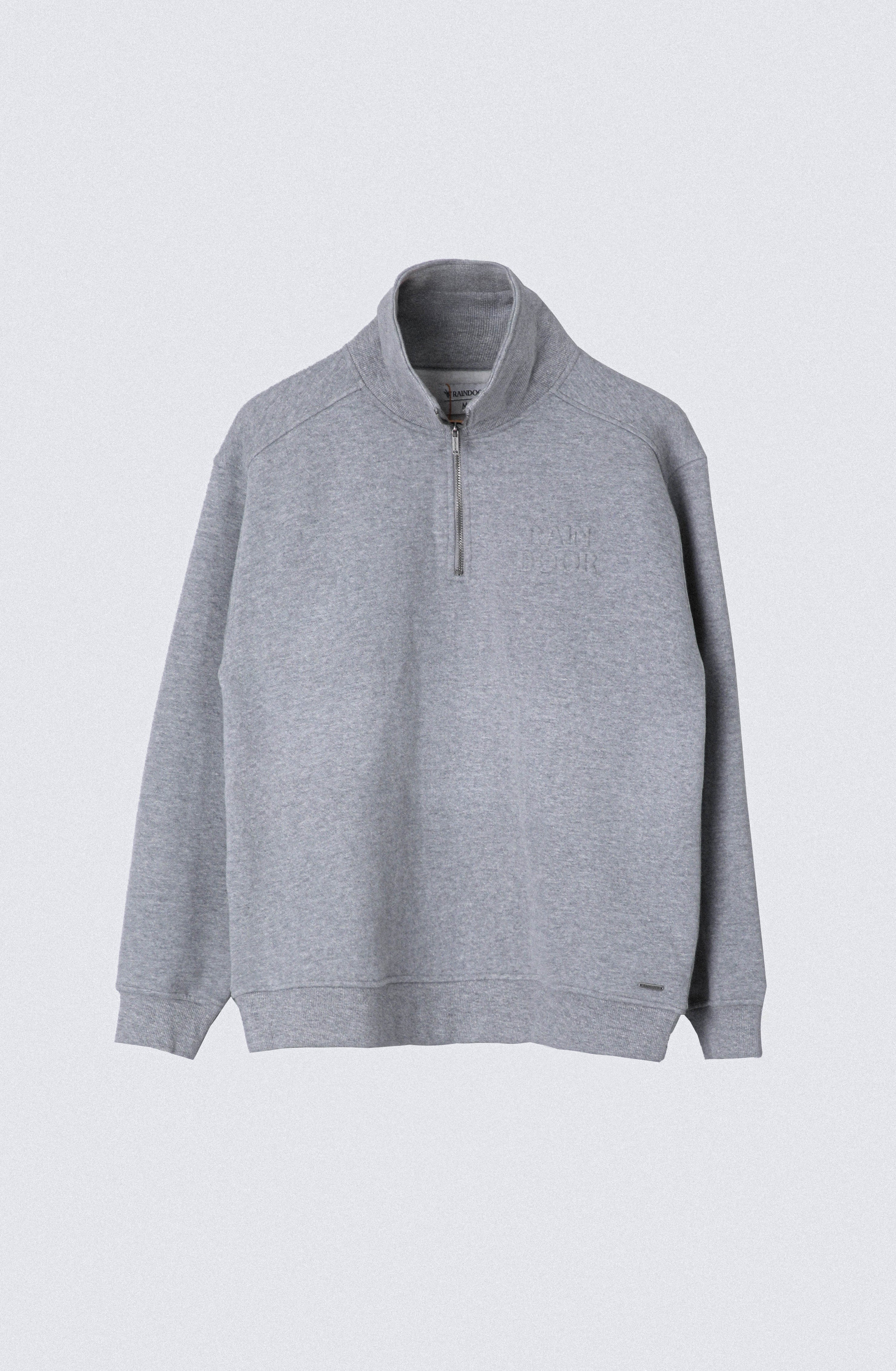 Polerón Mid Zipper Grey Melange – Raindoor