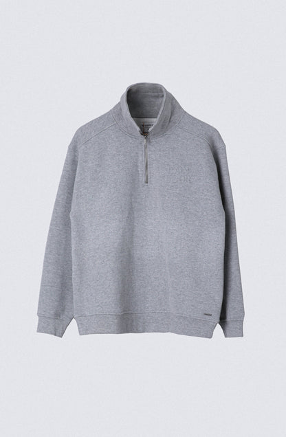 Polerón Mid Zipper Grey Melange