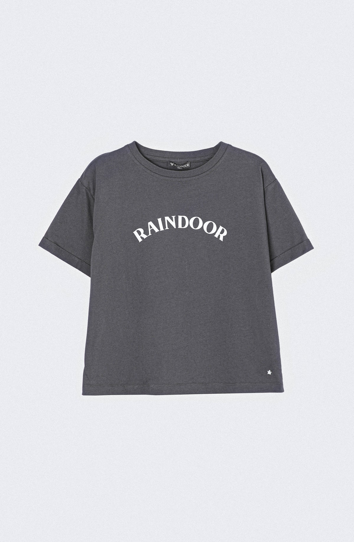 Polera Manga Corta Logo Grey