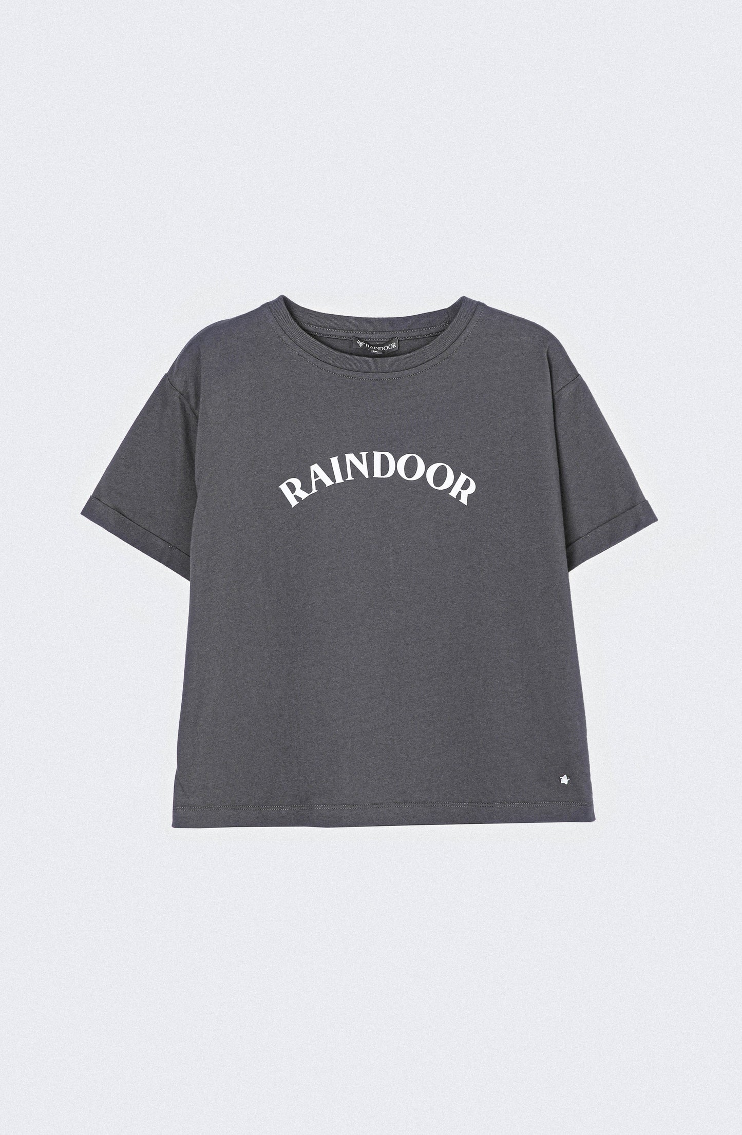 Polera Manga Corta Logo Grey