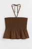Top Strapless Lino Brown