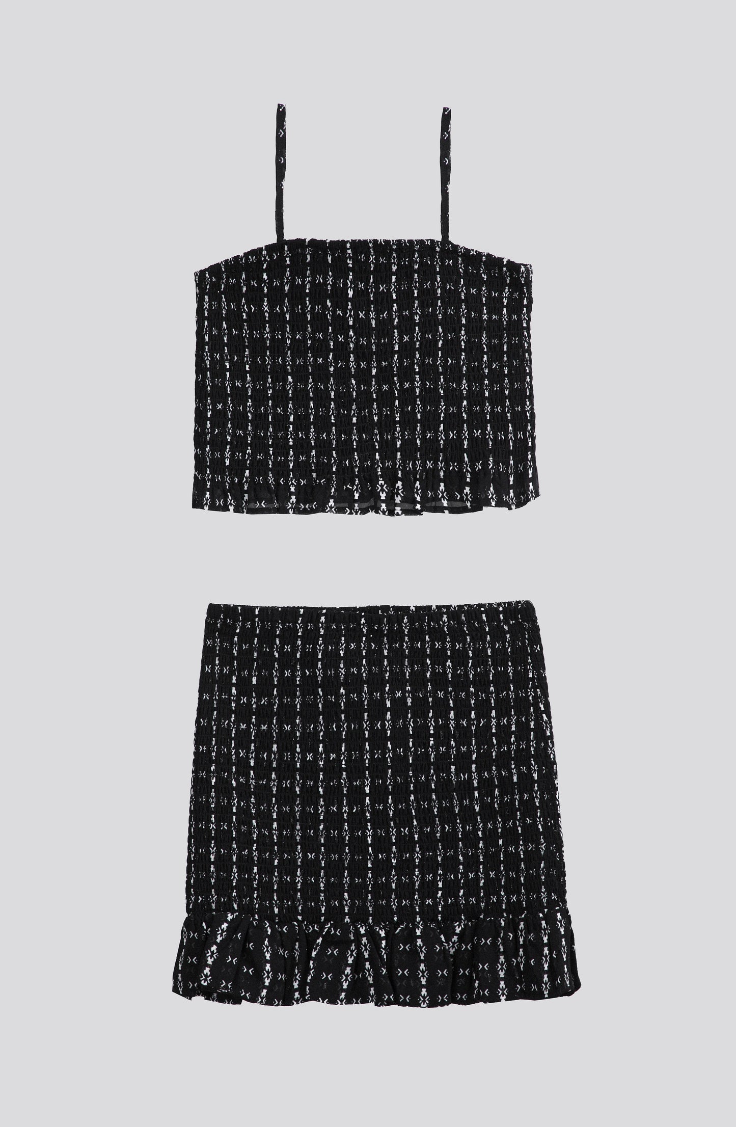 Top Panal Full Print Black