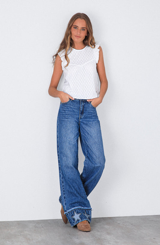 Blusa Manga Corta White