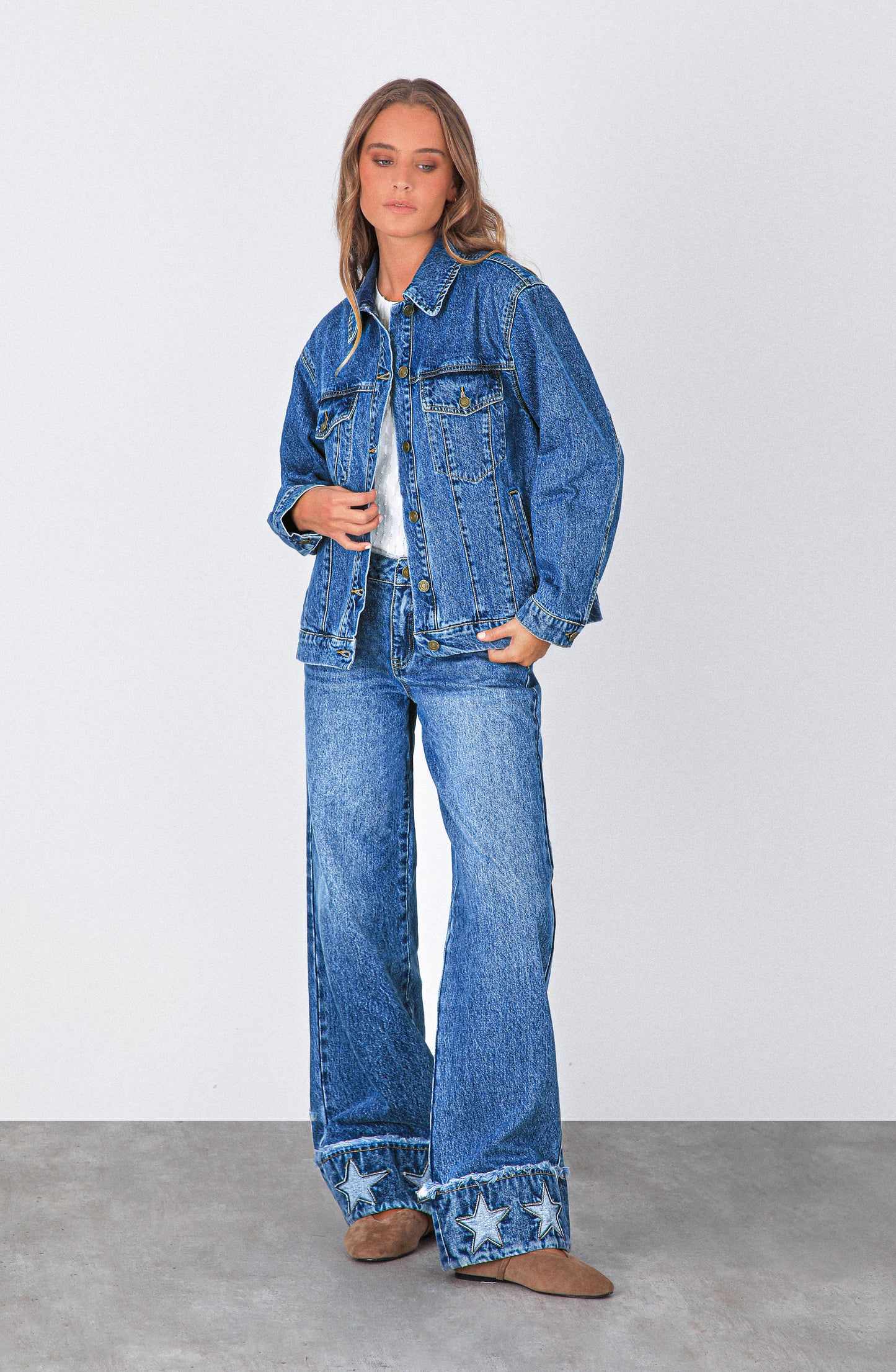 Chaqueta Denim Estrella Blue