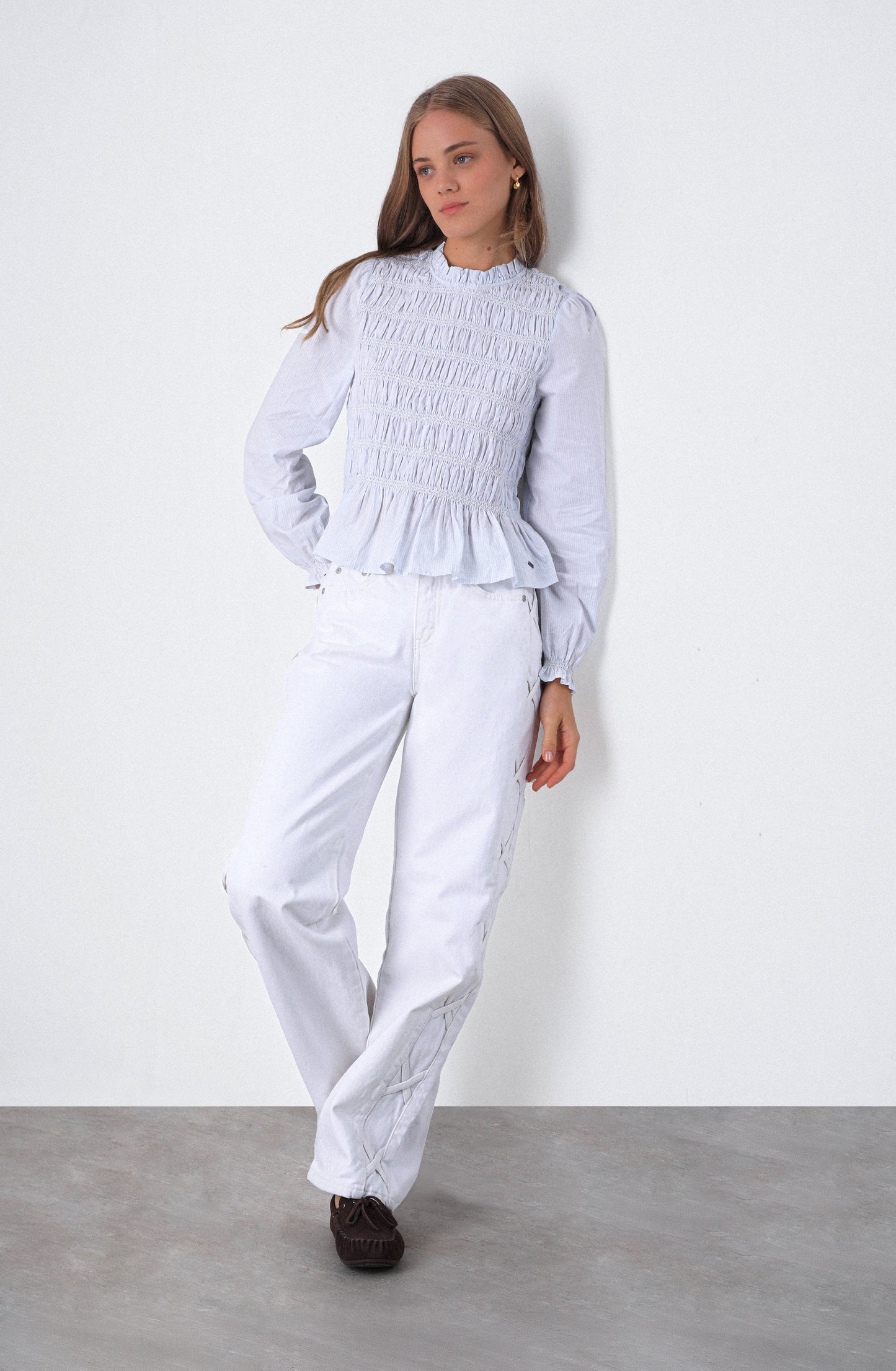 Blusa Total Panal Blue