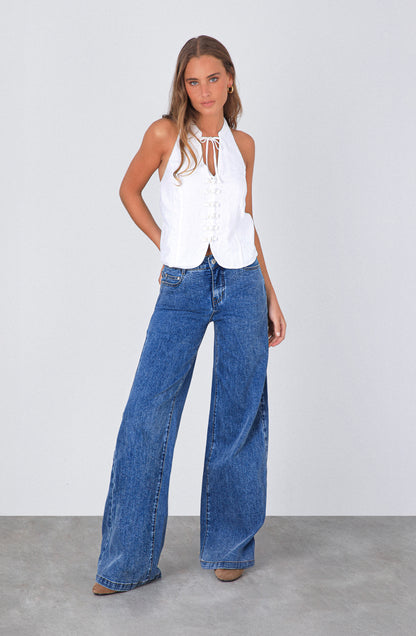 Pantalón Low Rise Blue