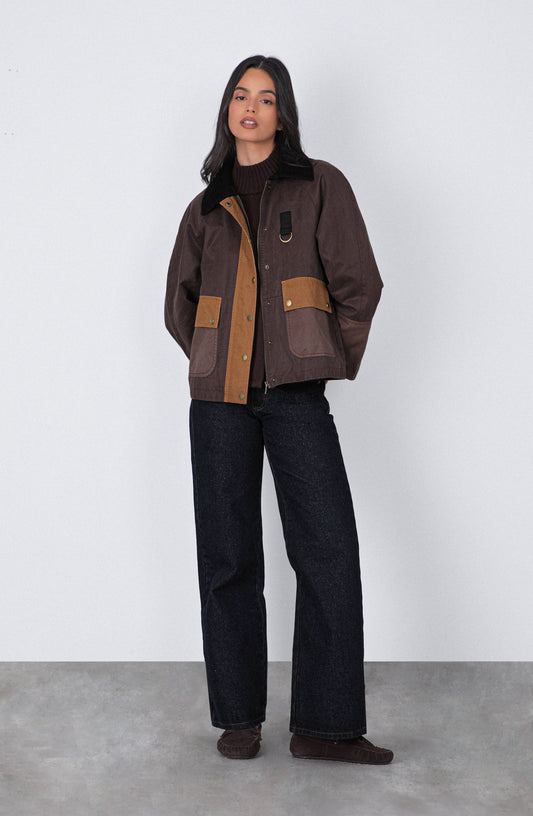 Chaqueta Encerada Brown