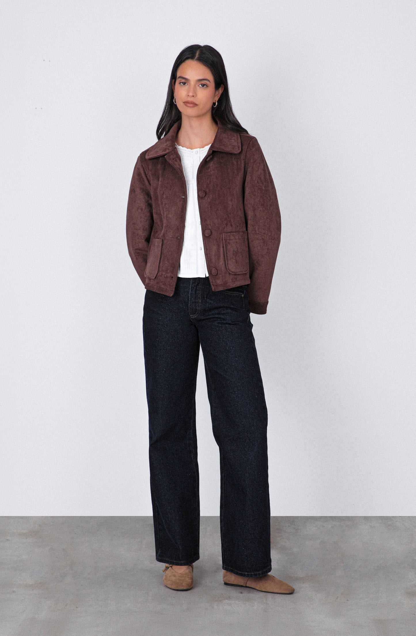 Chaqueta Suede Brown