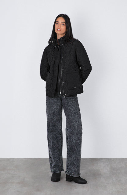 Puffa Quilted Estrellas Black