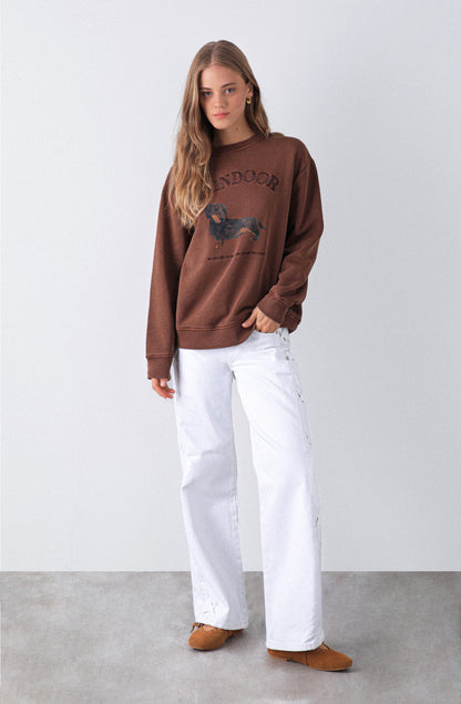 Polerón Perro Brown