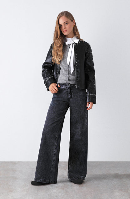 Pantalón Low Rise Black