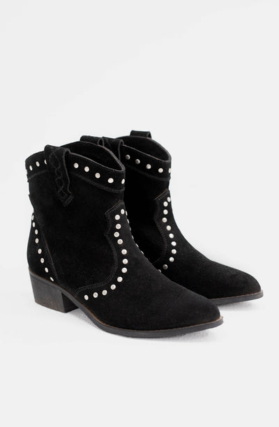 Botín Western Black