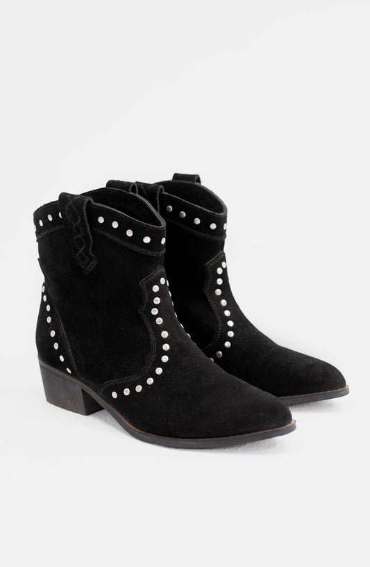 Botín Western Black